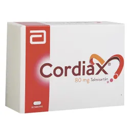 Cordiax Antihipertensivo (80 mg) Tabletas