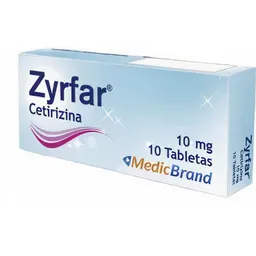 Zyrfar Antihistamínico en Tabletas