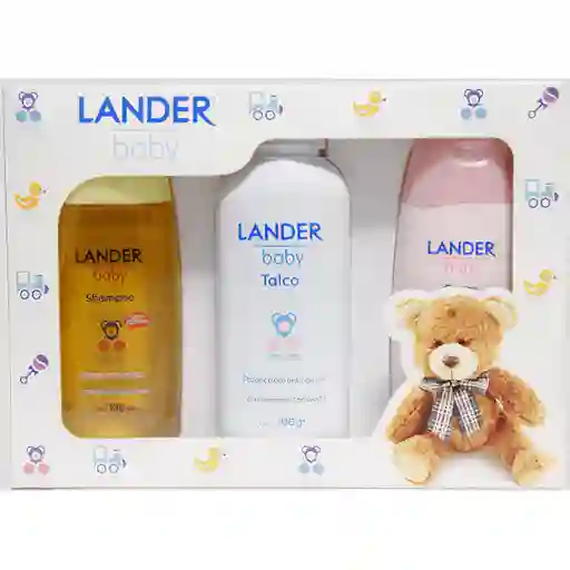 Lander Kit para Bebé Shampoo Talco y Crema