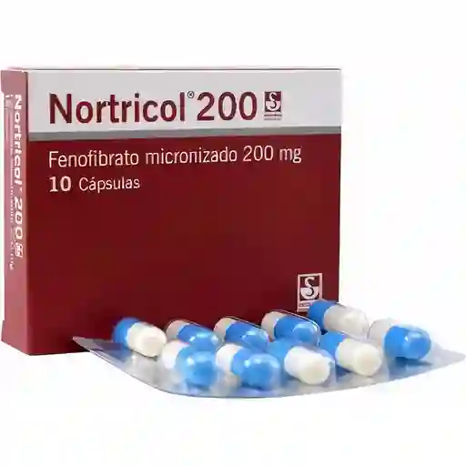 Nortricol Metlenfarma 200 Mg X 10 Capsulas