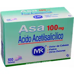 Asa Ácido Acetilsalicílico (100mg) 