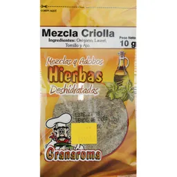 Granaroma Hierbas Deshidratadas Mezcla Criolla