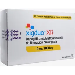 Xigduo Xr Astrazeneca 10/1000Mg Caja X 28 Tabletas