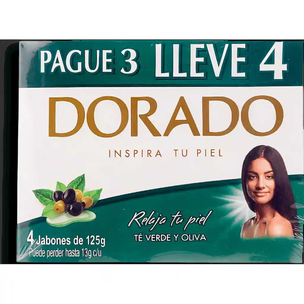 Dorado Jabon Te Verde Y Oliva