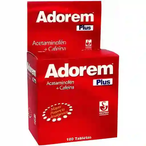 Adrorem Labsiegfried Adorem Plus Acetaminofen+Cafeina 100Tab