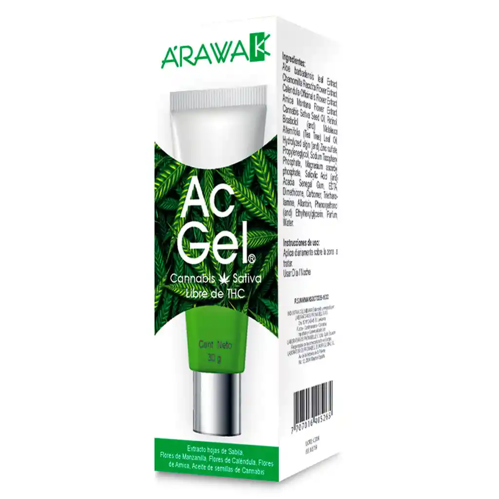 Arawak Gel Facial Acgel Sativa Fco Cannabis Sativa