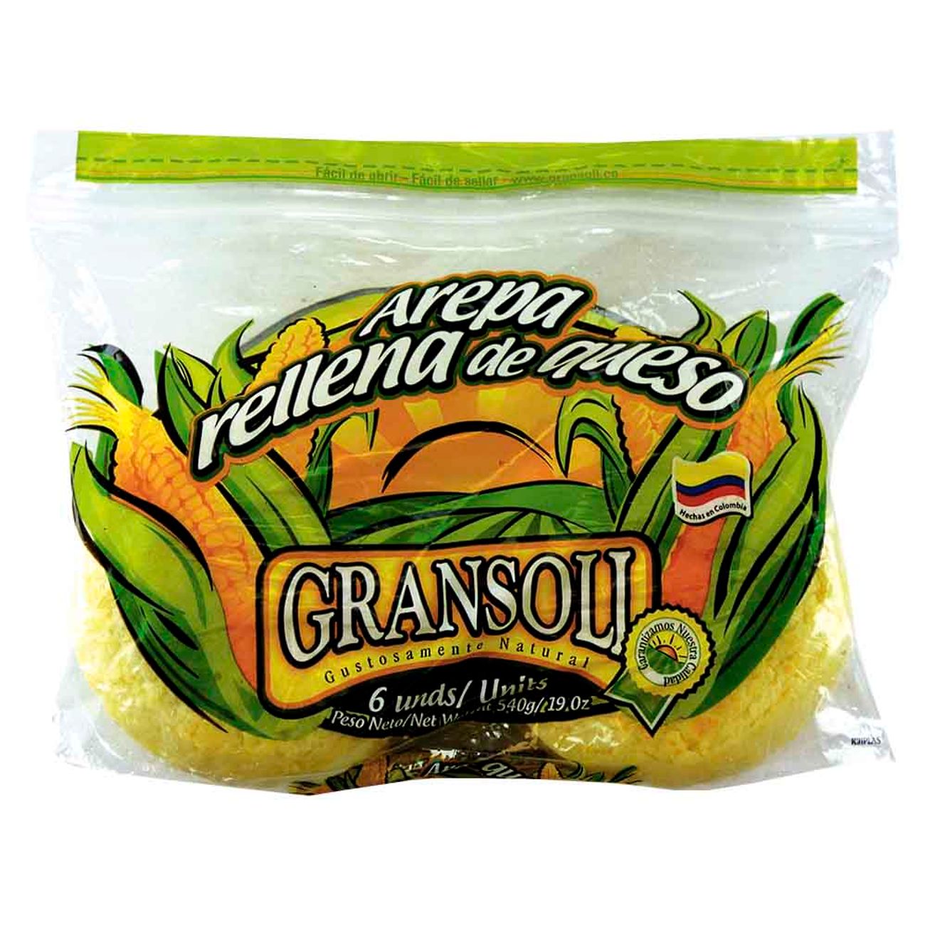 Gransoli Arepa Rellena de Queso 540 g