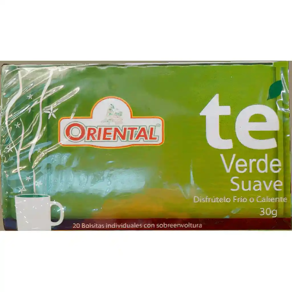 Oriental Té Verde Suave x 20 Unidades