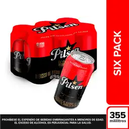 Pilsen Cerveza Lager X 6 Unidades