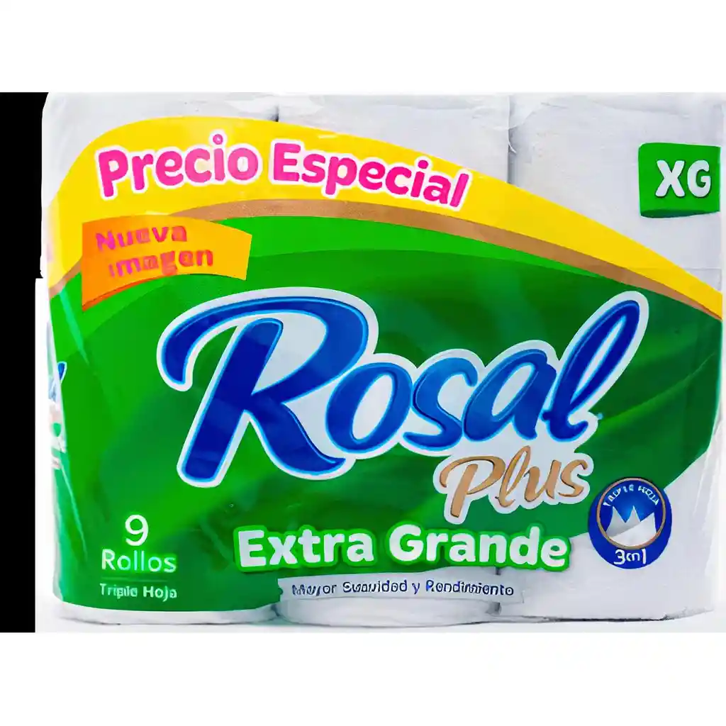 Rosal Plus Papel Higienico XG x 9 Rollos 