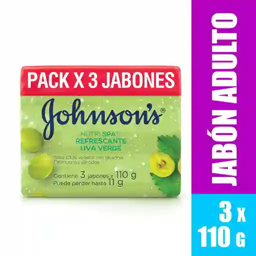 Johnson's Pack Jabón Uva Verde 330 g