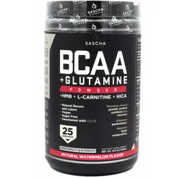Sascha Fitness Bcaa+Glutmine Proteína en Polvo Sabor Sandia