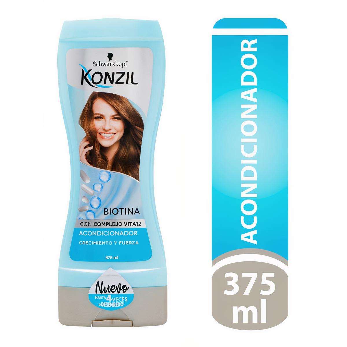 Konzil Acondicionador Biotina Crecimiento y Fuerza 375 ml