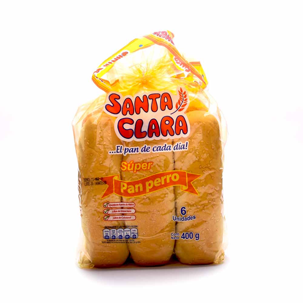 Santa Clara Pan Súper Perro 400 g