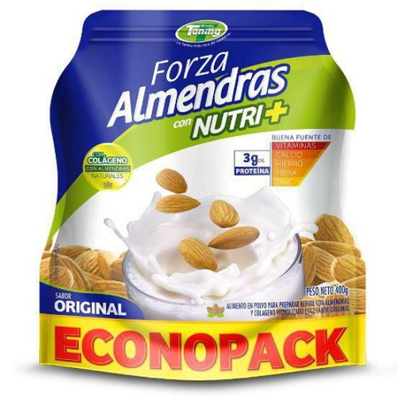 Toning Forza Bebida de Almendras con Nutri+ 400 g