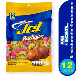 Jet Burbujas de Chocolates Rellenas de Arequipe