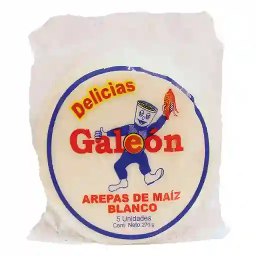 Galeon Arepa De Maíz Blanco