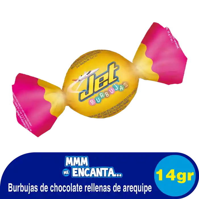 Jet Burbuja de Chocolate Rellena de Arequipe