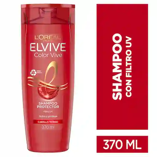 Loreal Paris-Elvive Shampoo Protector Color Vive Cabello Teñido