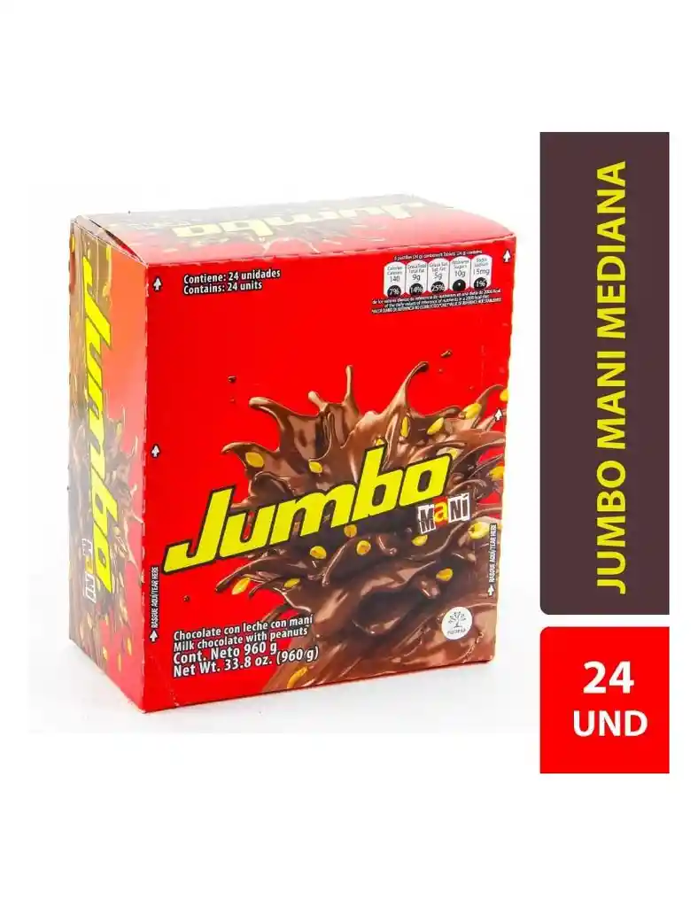 Jumbo Chocolate con Leche y Maní