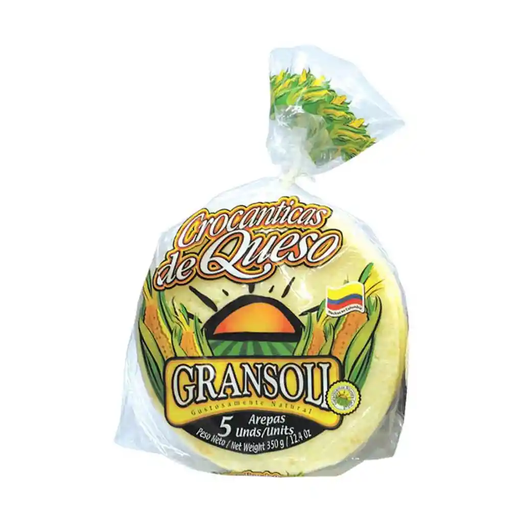 Gransoli Arepas Crocanticas de Queso 