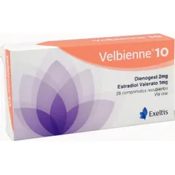 Velbienne 10 Hormona (2 mg/1 mg) Comprimidos Recubiertos