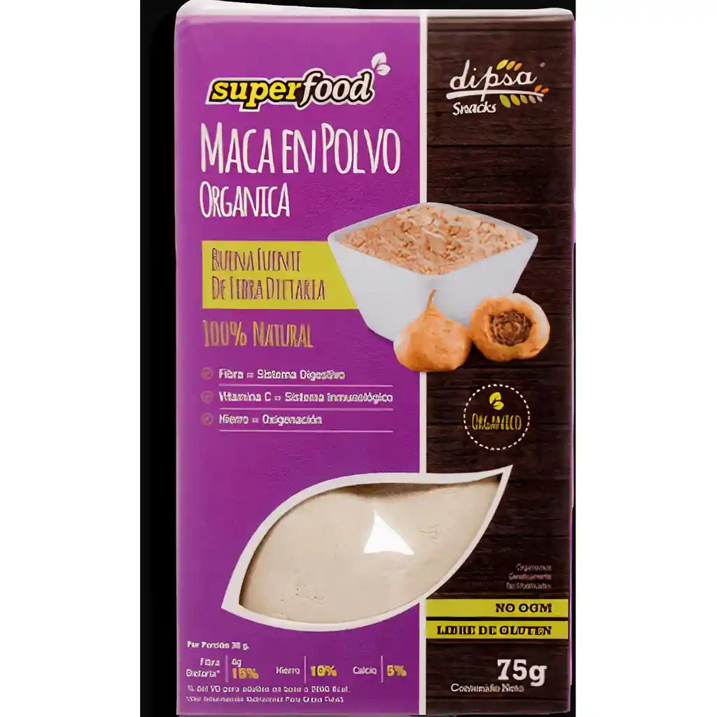 Dipsa Food Superfood Maca En Polvo Organica Natural