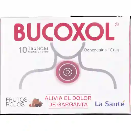 Bucoxol Frutos Rojos 10 Mg Caja