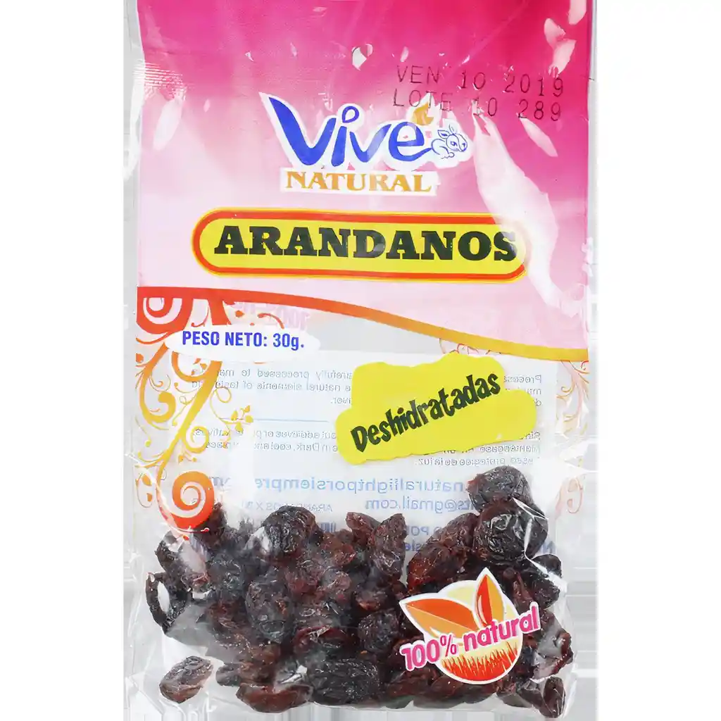 Vive Natural Arándano Deshidratado