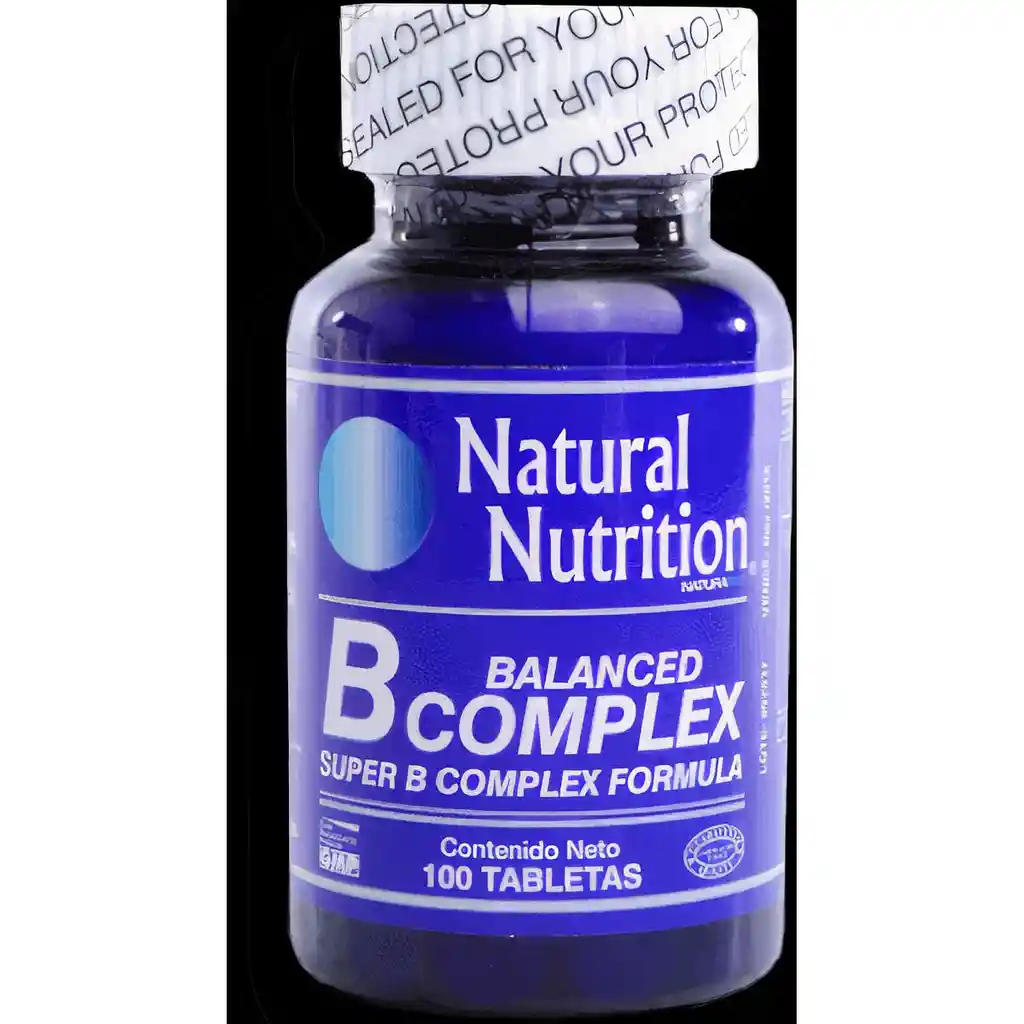 Natural Nutrition Balanced B Complex Tabletas x100 und.