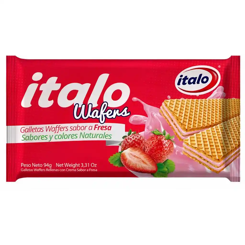 Italo Galleta Wafers Sabor Fresa
