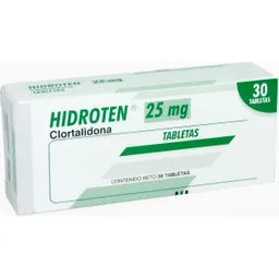 Clortalidona Hidroten 25Mg X 30 Tabletas