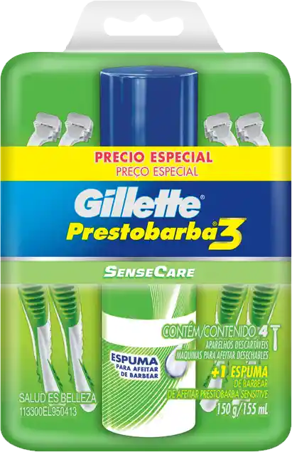 Gillette Maquinas Afeitar Prestobarba