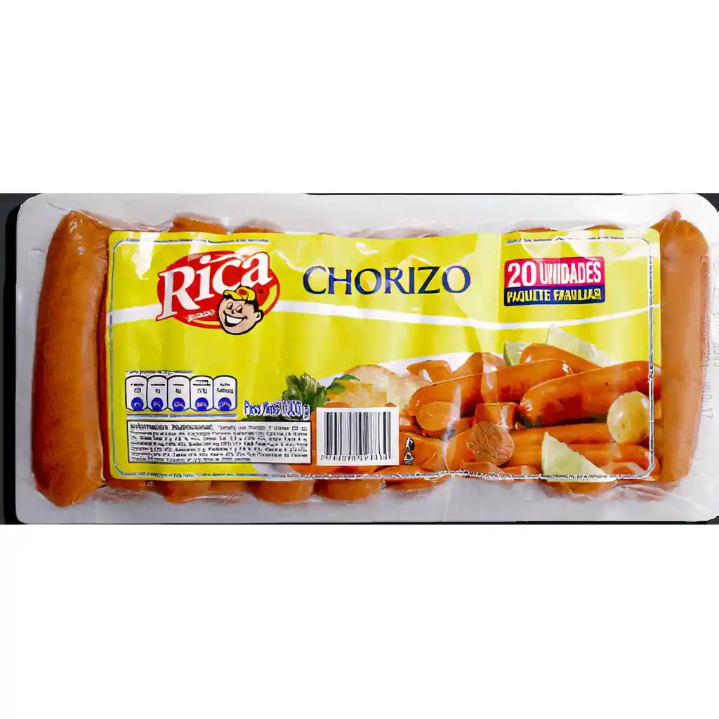 Rica Rondo Chorizo X 20 Unidades