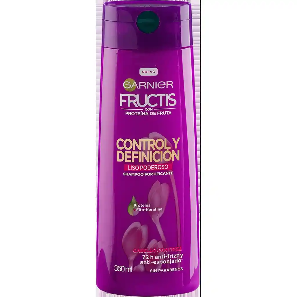 Garnier-Fructis Shampoo Control Y Definicion  Liso Poderoso