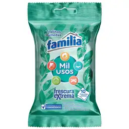 Familia Toallas Húmedas Frescura Extrema Mil Usos