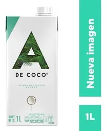 A De Coco Leche de Coco 1 L