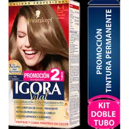 Igora Tinte Vital 6-1 Rubio Oscuro Cenizo