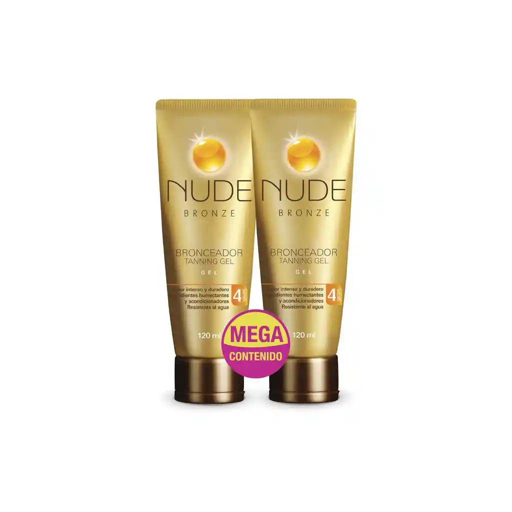 Nude Bronze Bronceador en Gel FPS4 Color Intenso