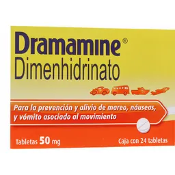 Medicamento Dramamine 24 Tabletas
