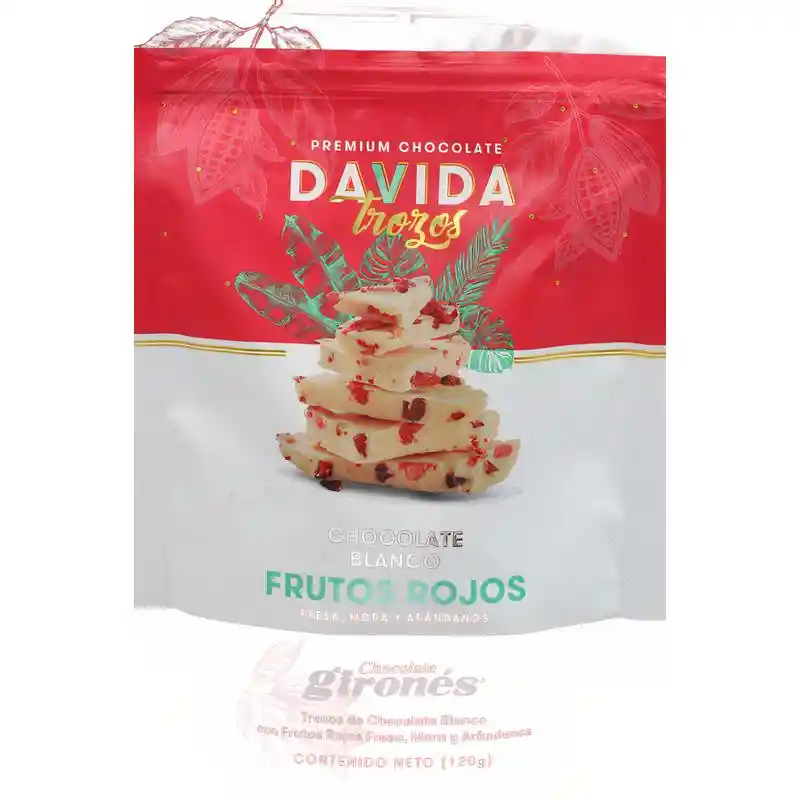 Davida Chocolate Trozos Frutos Rojo