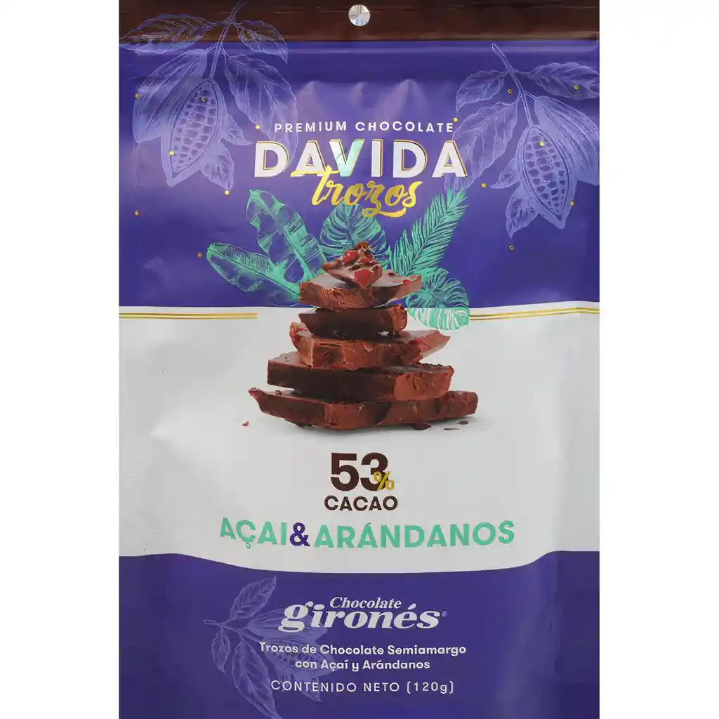 Davida Chocolate Trozos Acai