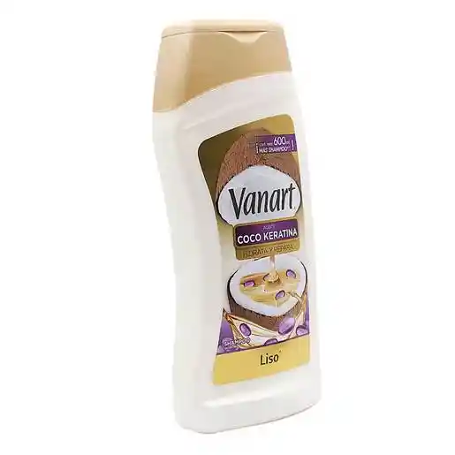 Vanart Shampoo Capilar Liso Coco Keratina 600 Ml