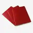 Cahier Set Libreta Grande Lisa Solid Colors Rojo