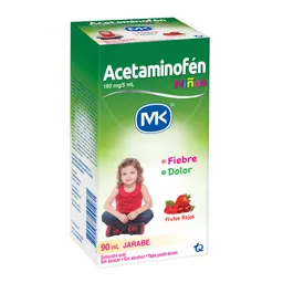 Acetaminofén Mk Jarabe para Niños con Sabor a Frutos Rojos
