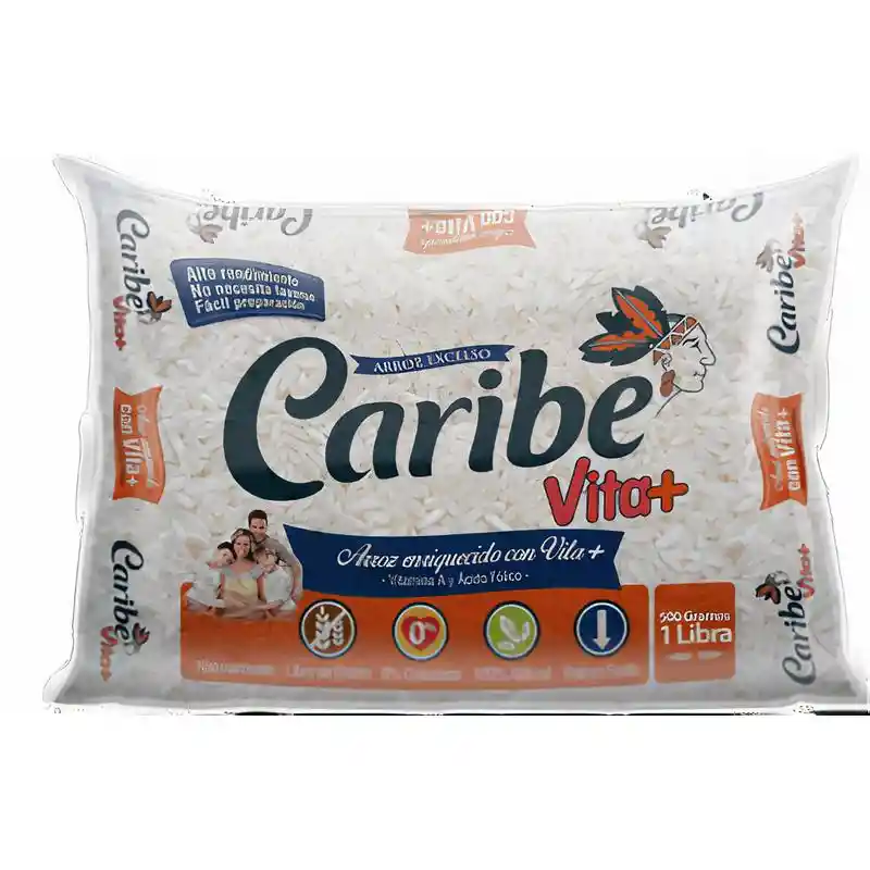 Caribe Arroz Enriquecido VIta+ Libre de Gluten