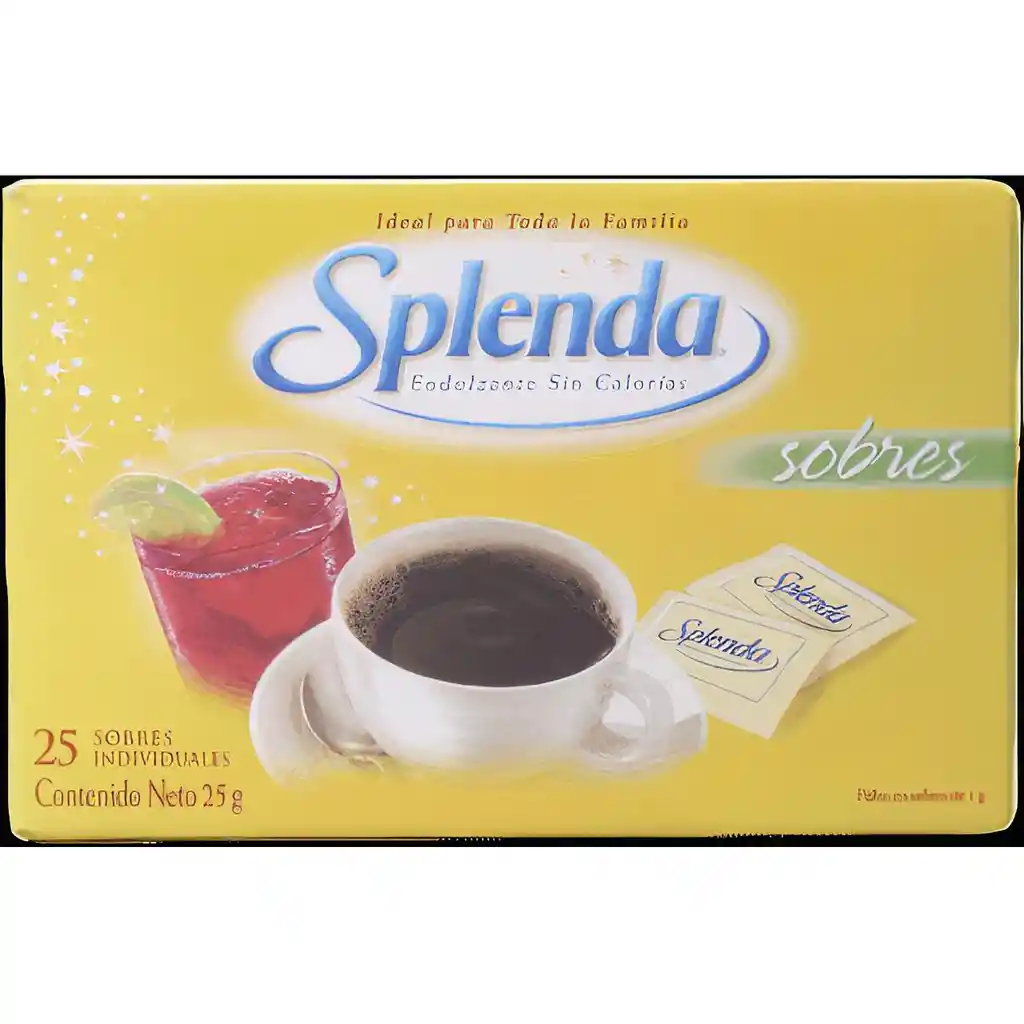 Splenda Endulzante Sin Calorías x 25 Unidades