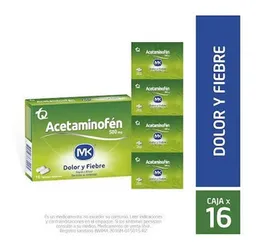 Acetaminofen Mk Analgésico en Tabletas Recubiertas