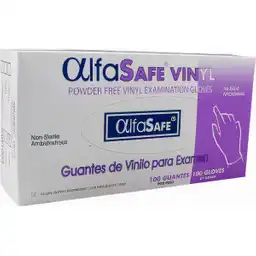 Alfa Safe Trading Guante Examen Vinilo T L 100 Uds