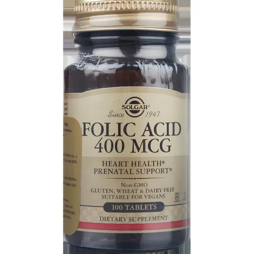 SOLGAR Acido Fólico 400 Mcg X 100 Tabletas